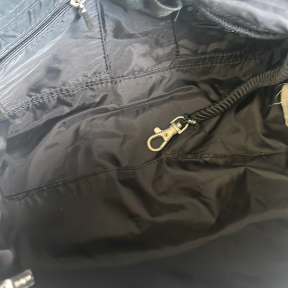 Hedgren Crossbody Hand Shoulder Bag Nylon Black Purse - Picture 8 of 11